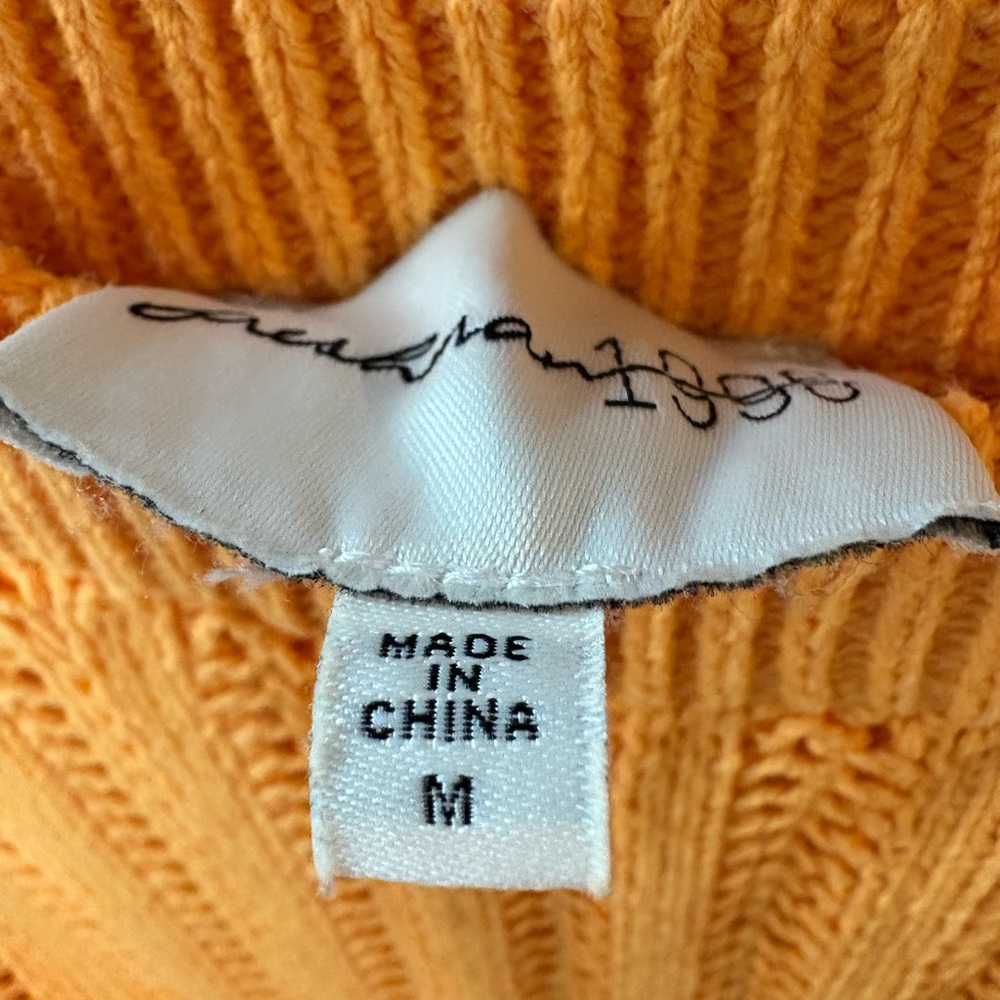Orange Knit Skirt and Matching Top by Freshman 1996 - Picture 3 of 6